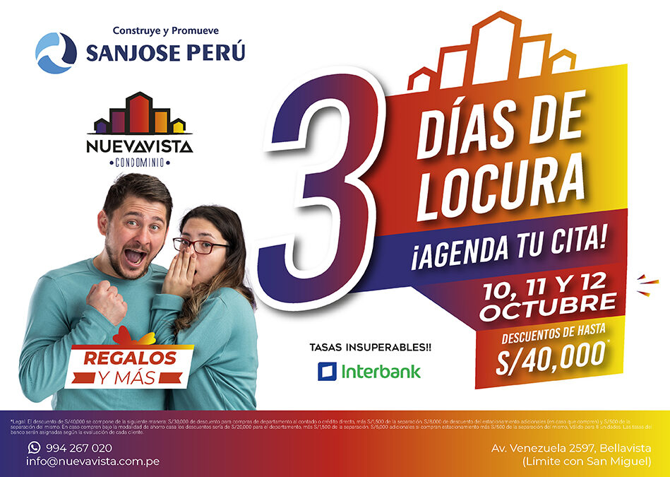 3 días de locura en Nuevavista!